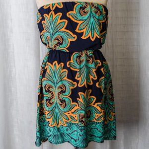 Peach Love California Sleeveless Dress Sz S NWT